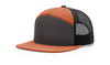 Richardson 168 7-Panel Trucker Hat, Flat Bill Snapback