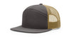 Richardson 168 7-Panel Trucker Hat, Flat Bill Snapback