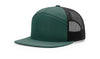 Richardson 168 7-Panel Trucker Hat, Flat Bill Snapback