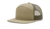 Richardson 168 7-Panel Trucker Hat, Flat Bill Snapback
