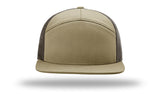 Richardson 168 7-Panel Trucker Hat, Flat Bill Snapback