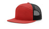 Richardson 168 7-Panel Trucker Hat, Flat Bill Snapback
