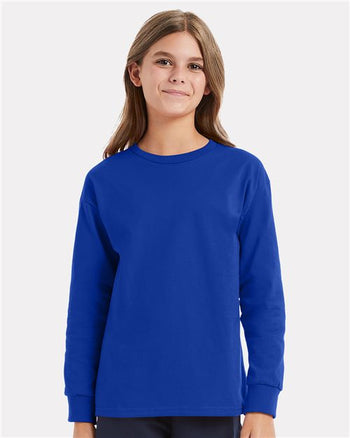 Hanes 5546 Youth Authentic Long Sleeve T-Shirt