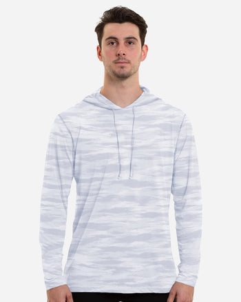ANETIK MVLPRH6 Men's Low Pro Tech Camo Hooded Long Sleeve T-Shirt