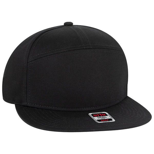OTTO CAP 177-1331 7 Panel Mid Profile Snapback Hat
