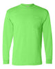 Bayside 1730 Unisex USA-Made 50/50 Long Sleeve Pocket T-Shirt