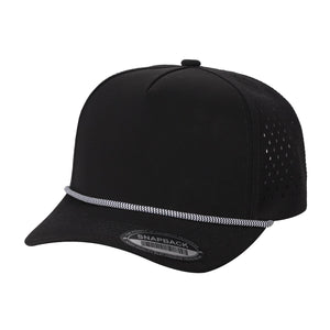 Unbranded 5 Panel Perforated Laser Mesh Rope Hat - 
