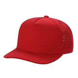 Unbranded 5 Panel Perforated Laser Mesh Hat Waterproof Cap