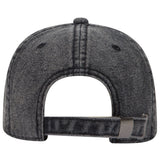 Otto Cap 18-1249 6 Panel Low Profile Dad Hat Snow Washed Denim