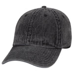Otto Cap 18-1249 6 Panel Low Profile Dad Hat Snow Washed Denim