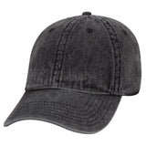 Otto Cap 18-1249 6 Panel Low Profile Dad Hat Snow Washed Denim