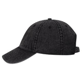 Otto Cap 18-1249 6 Panel Low Profile Dad Hat Snow Washed Denim