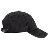 Otto Cap 18-1249 6 Panel Low Profile Dad Hat Snow Washed Denim