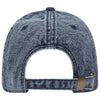 Otto Cap 18-1249 6 Panel Low Profile Dad Hat Snow Washed Denim