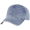 Otto Cap 18-1249 6 Panel Low Profile Dad Hat Snow Washed Denim