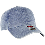 Otto Cap 18-1249 6 Panel Low Profile Dad Hat Snow Washed Denim