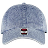 Otto Cap 18-1249 6 Panel Low Profile Dad Hat Snow Washed Denim