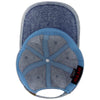 Otto Cap 18-1249 6 Panel Low Profile Dad Hat Snow Washed Denim