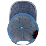 Otto Cap 18-1249 6 Panel Low Profile Dad Hat Snow Washed Denim