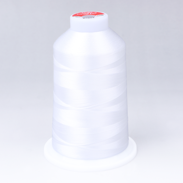 Gingko 646 PolySHINE #40 5000M Embroidery Threads-White