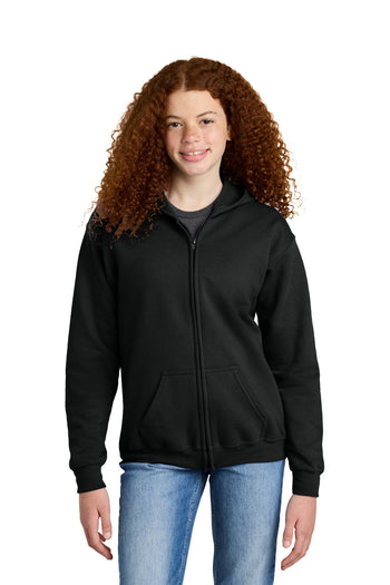 Gildan 18600B Youth Heavy Blend Full-Zip Hooded Sweatshirt
