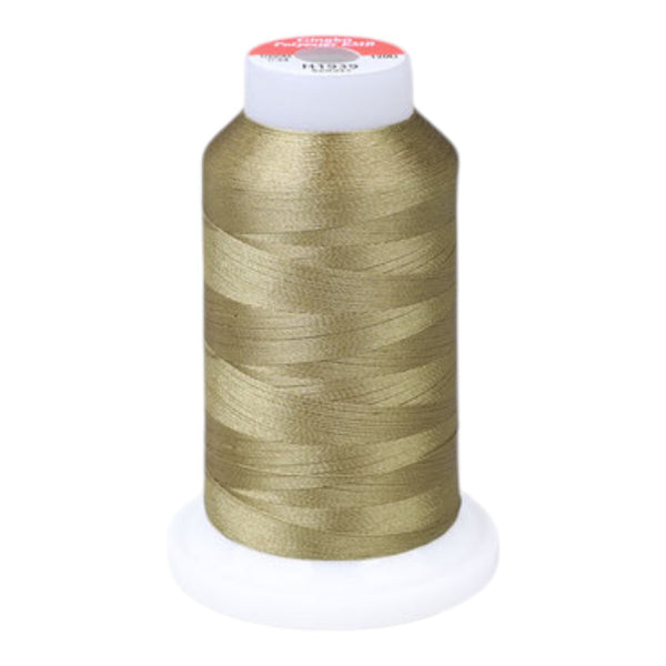 Gingko 648 PolySHINE #40 1000M Small Cone Embroidery Threads-Gold