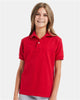 Hanes 054Y Youth EcoSmart® Jersey Polo