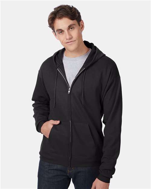 Hanes P180 Unisex EcoSmart® Full-Zip Hooded Sweatshirt