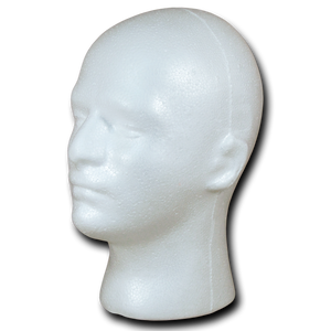 Styrofoam Head Foam Mannequin Men's Head Wig Hat Stand - 
