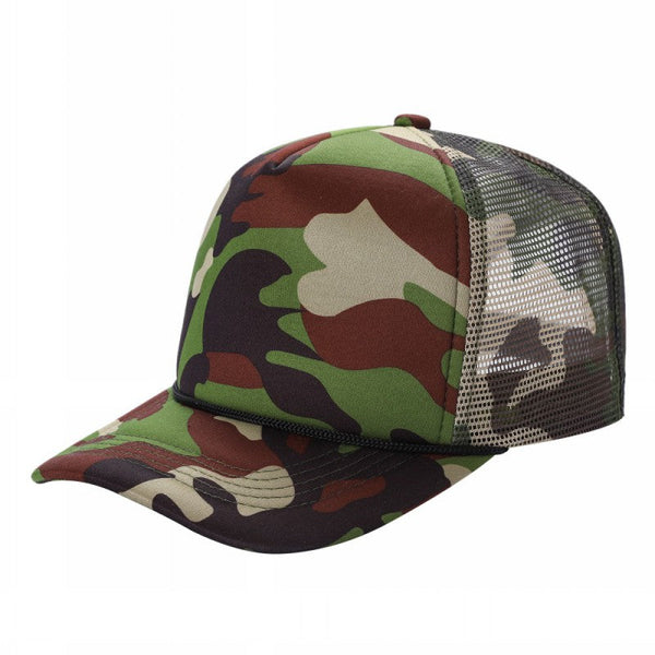 Unbranded Camo Foam Trucker Hat, Blank Mesh Camouflage Cap