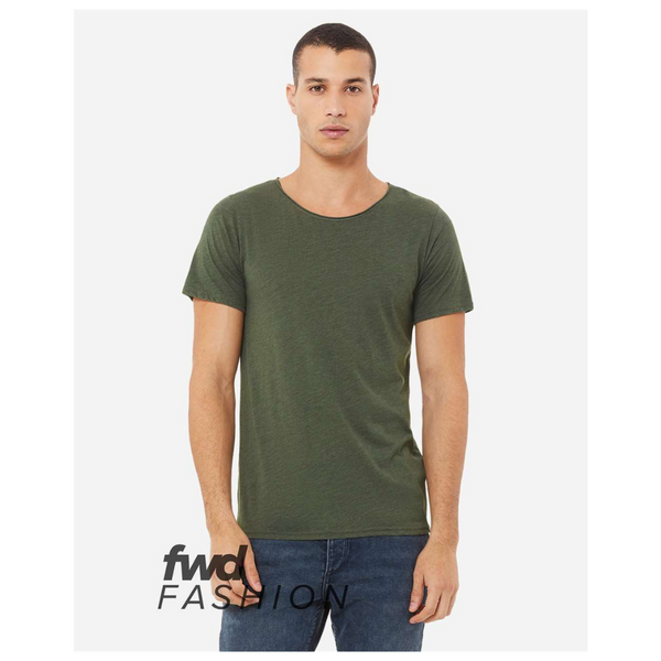BELLA+CANVAS 3414 Unisex FWD Fashion Triblend Raw Neck Tee