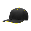 Wholesale Bulk Blank Sandwich Bill Baseball Hats - Decky 2003 - Black/Gold