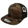 Pit Bull Cambridge PB250 7 Panel Hat Shiny Camo Camper Mesh Trucker Cap
