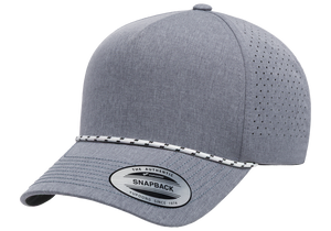 YP Classics 5389BD 5-Panel Snapback Cap with Perforations and Braided Rope - 