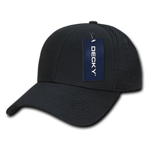Decky 204 - Low Crown Mesh Baseball Cap, Trucker Hat - CASE Pricing - 