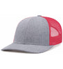 Pacific Headwear 210C Melange Heather Low-Profile Trucker Hat