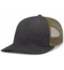 Pacific Headwear 210C Melange Heather Low-Profile Trucker Hat