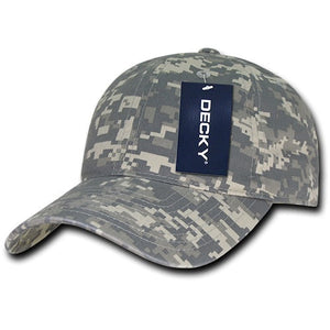 Decky 216 - 6 Panel Low Profile Relaxed Camo Dad Hat - CASE Pricing - 