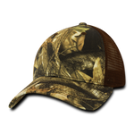 Decky 218 - 6 Panel Low Profile Structured Camo Trucker Hat - CASE Pricing