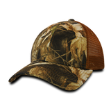 Decky 218 - 6 Panel Low Profile Structured Camo Trucker Hat - CASE Pricing