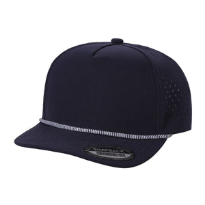 Unbranded 5 Panel Perforated Laser Mesh Rope Hat - 