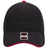 Otto 22-688 6 Panel Low Pro Baseball Cap Brushed Cotton Sandwich Visor Hat