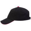 Otto 22-688 6 Panel Low Pro Baseball Cap Brushed Cotton Sandwich Visor Hat