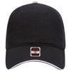 Otto 22-688 6 Panel Low Pro Baseball Cap Brushed Cotton Sandwich Visor Hat