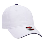 Otto 22-688 6 Panel Low Pro Baseball Cap Brushed Cotton Sandwich Visor Hat