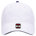 Otto 22-688 6 Panel Low Pro Baseball Cap Brushed Cotton Sandwich Visor Hat