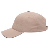 Otto 22-688 6 Panel Low Pro Baseball Cap Brushed Cotton Sandwich Visor Hat