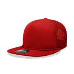 Decky 223 Blank Solid Color, Flat Bill Foam Trucker Hat