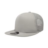 Decky 223 Blank Solid Color, Flat Bill Foam Trucker Hat