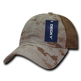 Decky 225 - 6 Panel Low Profile Relaxed Camo Trucker Hat - CASE Pricing